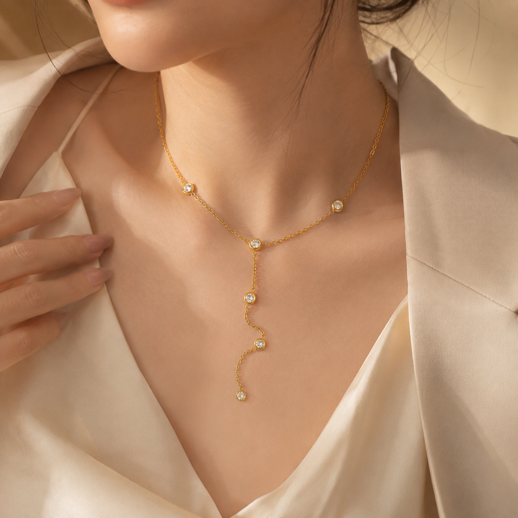 Naszyjnik minimalistyczny typu lariat, MySentia