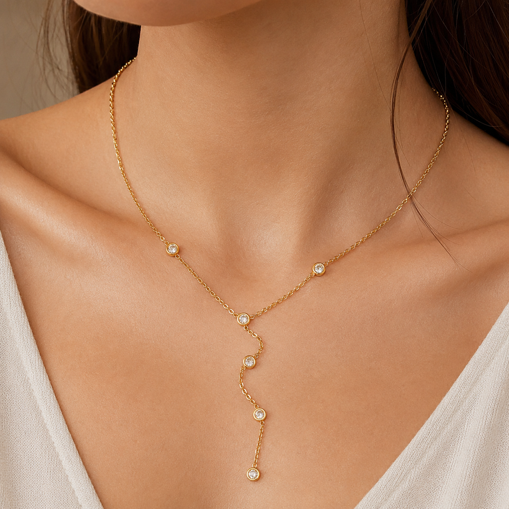 Naszyjnik minimalistyczny typu lariat, MySentia